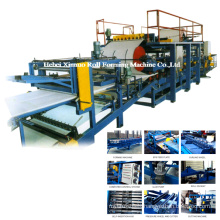 Discontinuous PU Sandwich Panel Production Line Iron Sheet Machinery